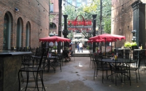patio view of big daddy's on the landing